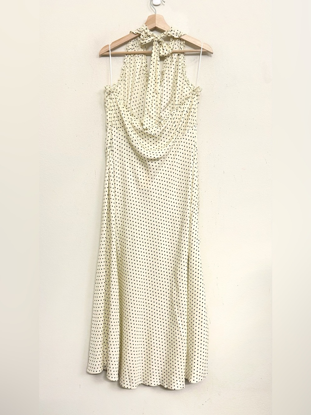 NWT DÔEN Mazarine Polka Dot Midi Dress in Portia Dot, Cream Size XL - Picture 11 of 17